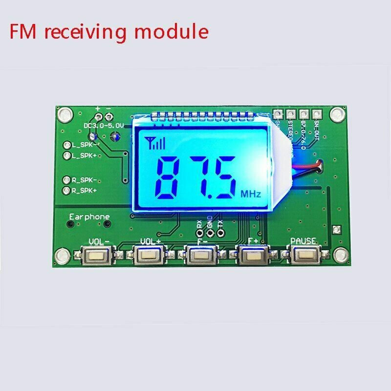 76-108MHz Digital FM Receive Module DSP PLL Wireless Stereo Microphone Module