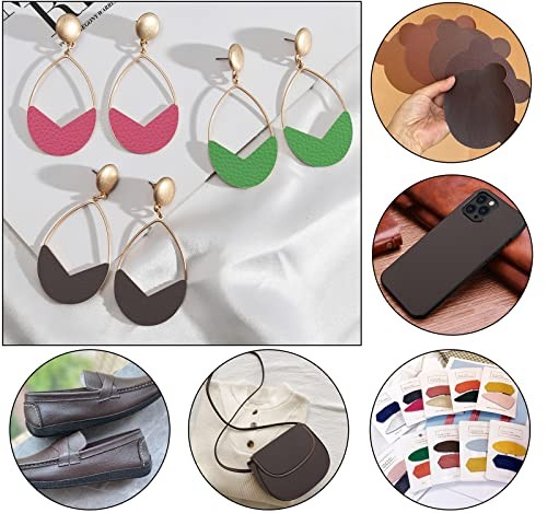 Lychee Texture Solid Color Faux Leather Sheets13.8 Dark Brown