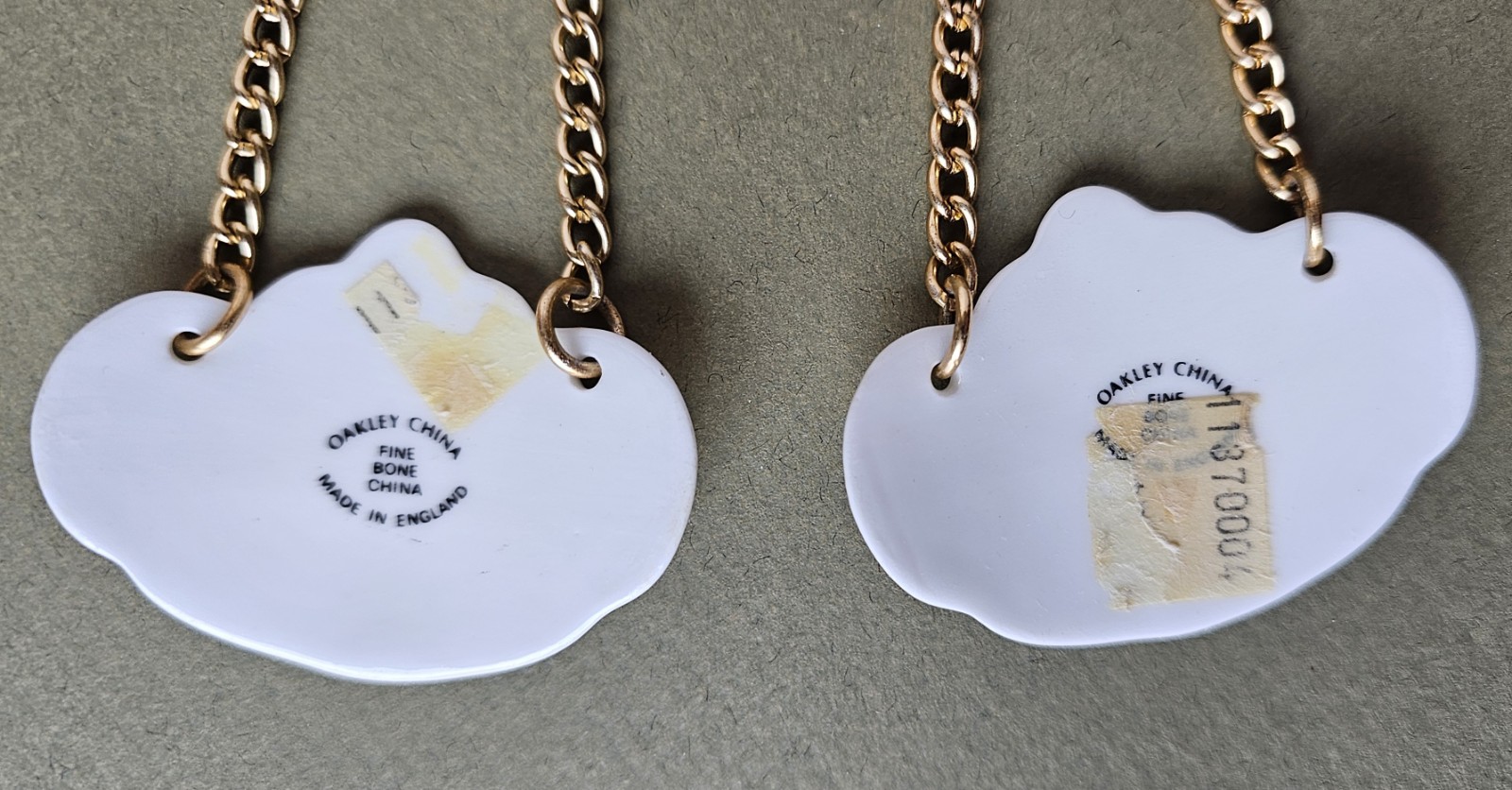 OAKLEY Liquor Bottle Labels Sherry Vodka Fine Bone China England