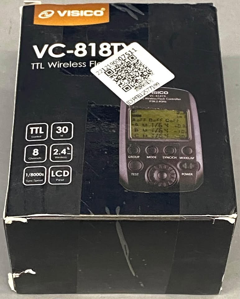 Trigger VISICO VC818TX E TTL Flash Trigger Wireless 2.4G, New Open Box