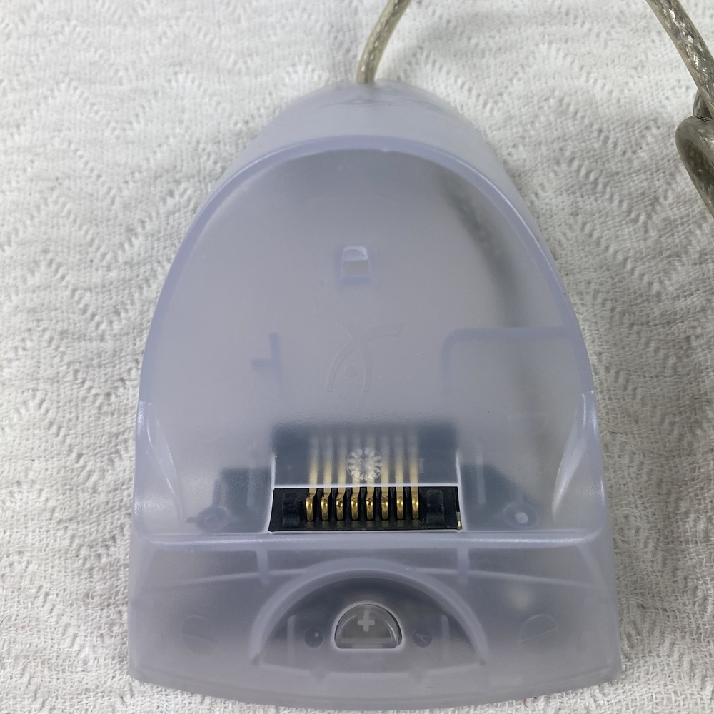 Dexxa USB PS/2 Smart Card Reader Model SCR-1000 Computer Accessory Transparent