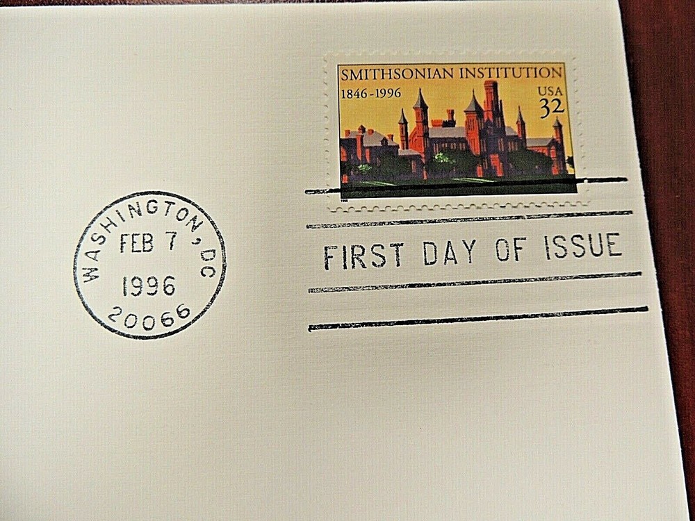 February 7th, 1996 "Smithsonian Institution" Architecture First Day Cover