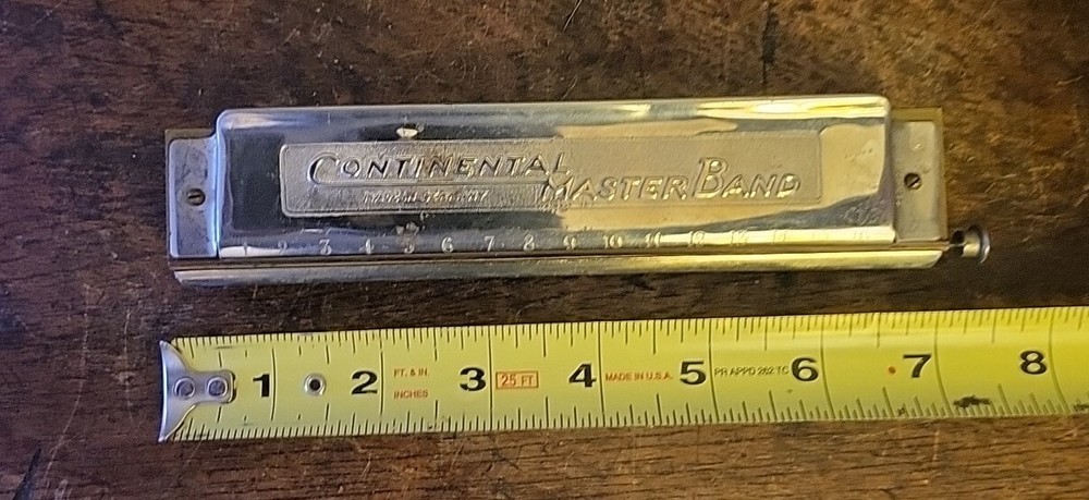 Vintage Continental Master Band Chromatic Harmonica Made In Germany
