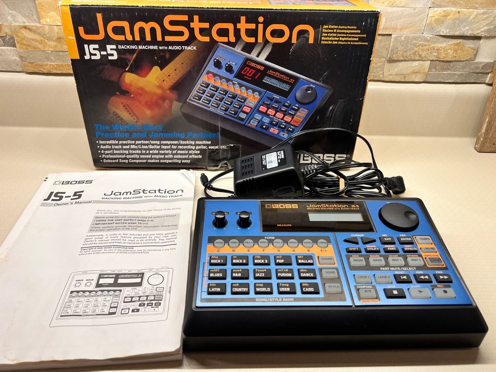 Boss Jamstation JS-5 BACKING MACHINE with AUDIO TRACK