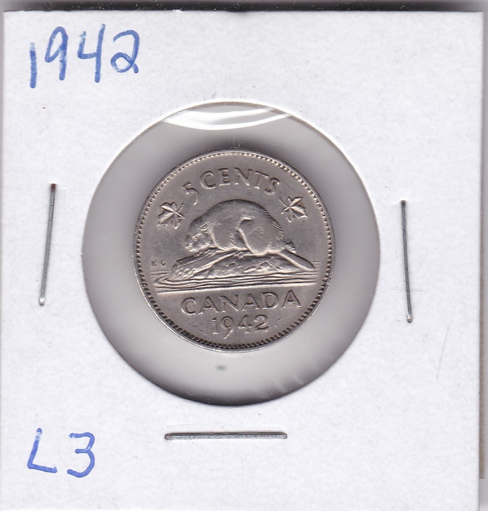 1942 Canada 5 Cents L3