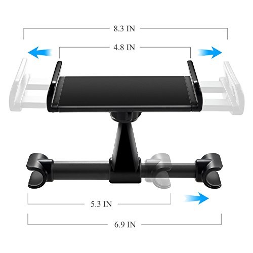 Car Headrest Mount Compatible with Switch 2 Model 2025/ Swith Black