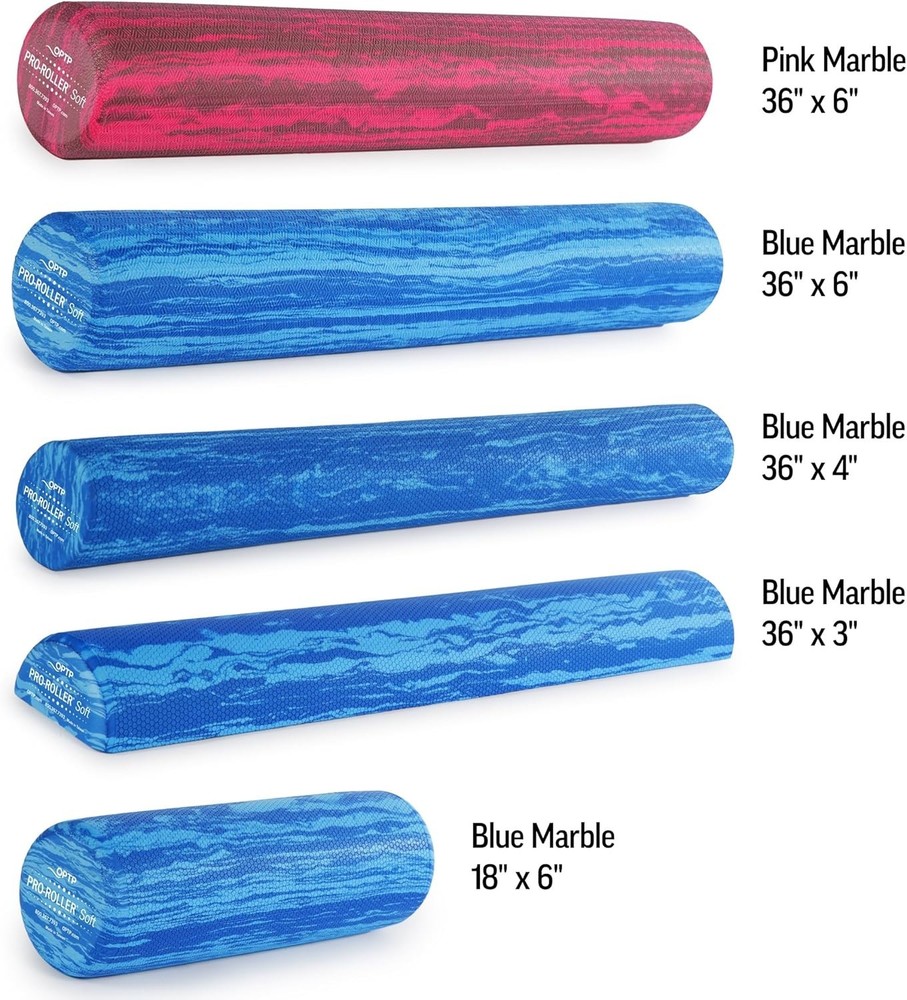 Pro-Roller Soft Density Foam Roller - Blue 36" Pilates