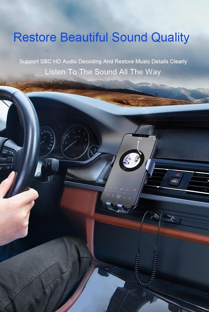 Bluetooth Wireless Receiver Adapter USB 3.5mm Jack Audio Cable For Car Stereo