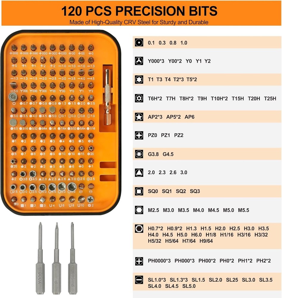 "Gunsmith Screwdriver Set Wheeler Gunsmithing Firearm Tools Kit 120 Bits Pro NEW