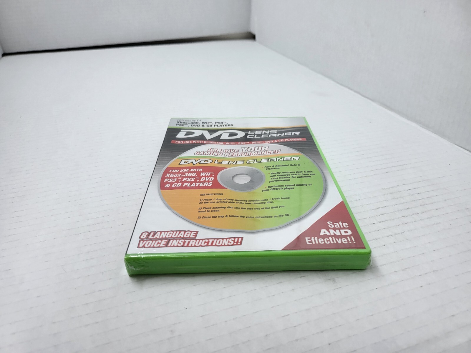 NEW LASER LENS CLEANER for CD/DVD/PC/PS2/PS3/XBOX/WII/360 W/Cleaning Liquid #Z13