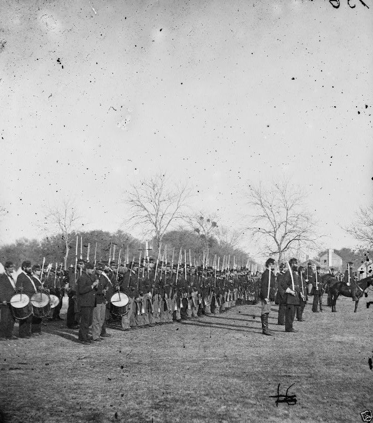 Union Army 50th Pennsylvania Parade Beaufort, SC - 8x10 US Civil War Photo