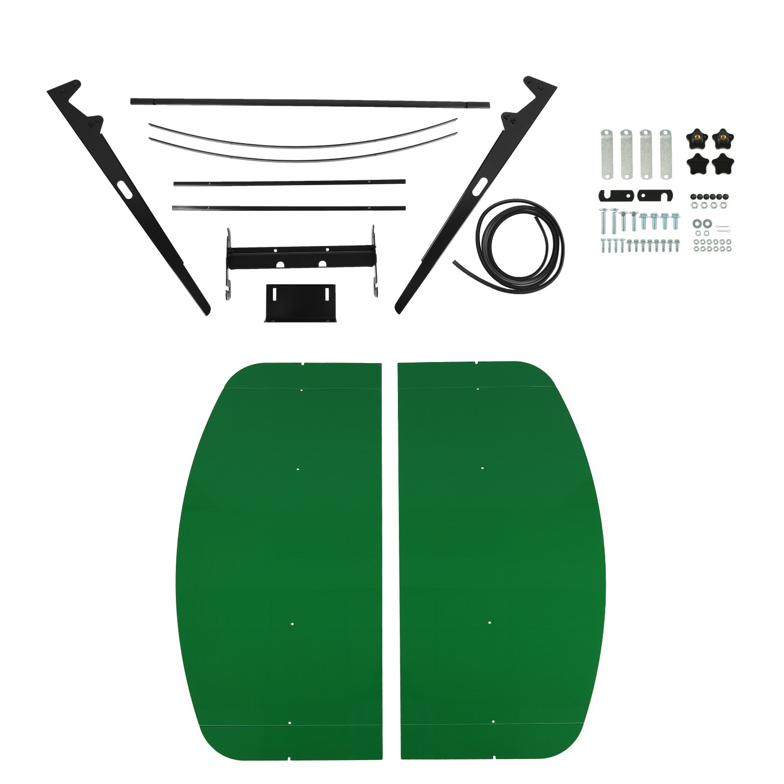 Tuff Top Tractor Canopy 52" X 52" For John Deere 2" x 2" or 2" x 3" ROPS Green