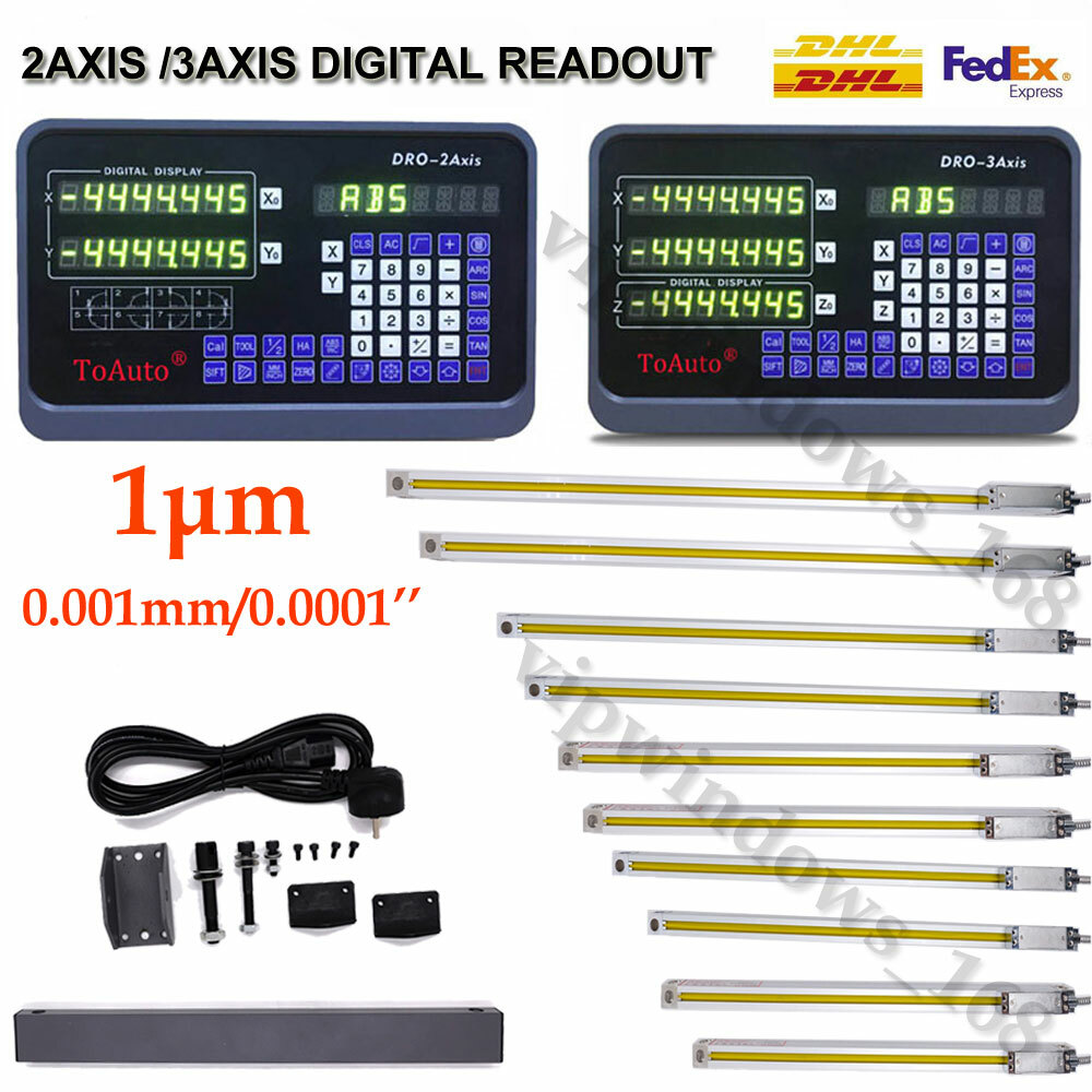 1µm Linear Scale Digital Readout DRO Display Sensor Mill Lathe EDM Grinding CNC