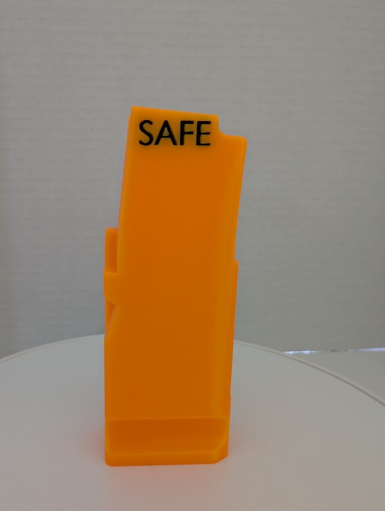 PCC Chamber Flag Safe Indicator Neon Orange 3D Printed