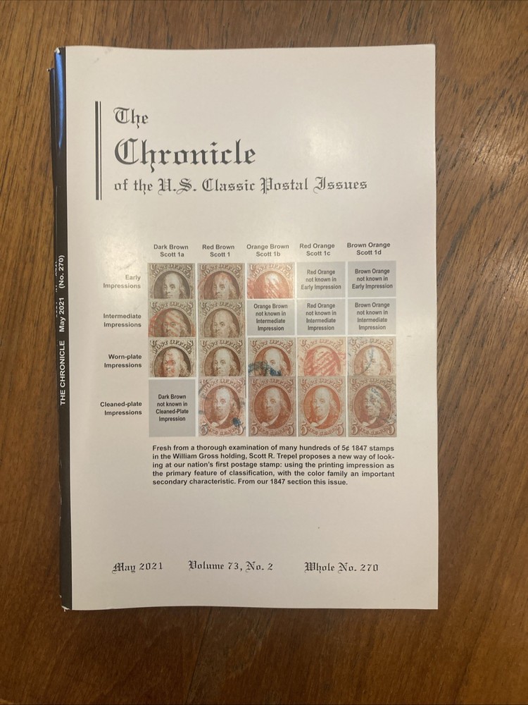 The Chronicle of US Classic Postal Issues 2021 Full year