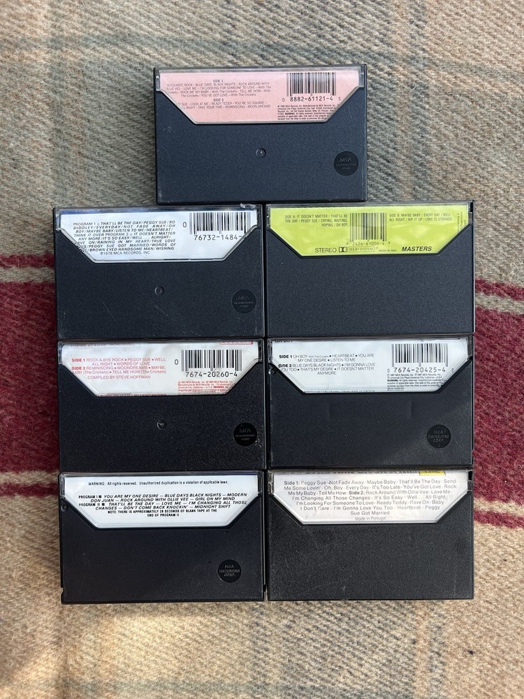 Buddy Holly cassette lot