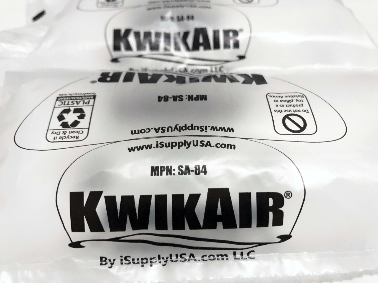 4x8 Air Pillows 342 COUNT 40 GAL Void Fill Packaging Shipping Packing Bubble