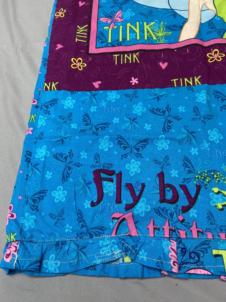 Tinkerbell Handmade Pillowcase Double Sided With Ruffle