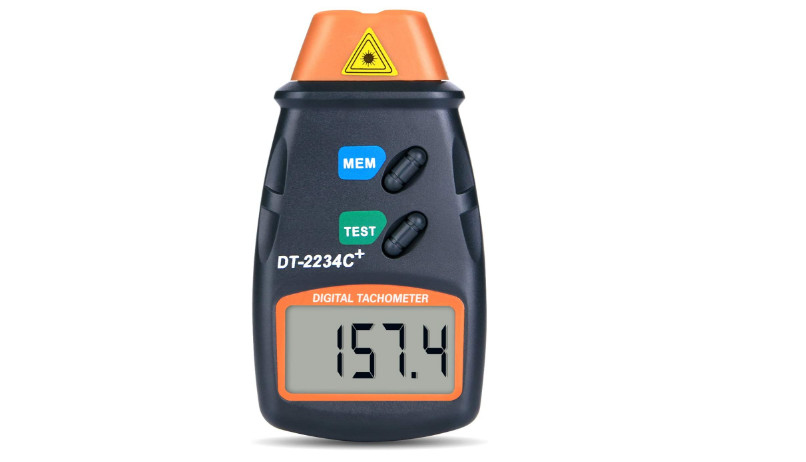 Automatic Switch Over Non Contact Laser Tachometer Digital Photo Small Engine