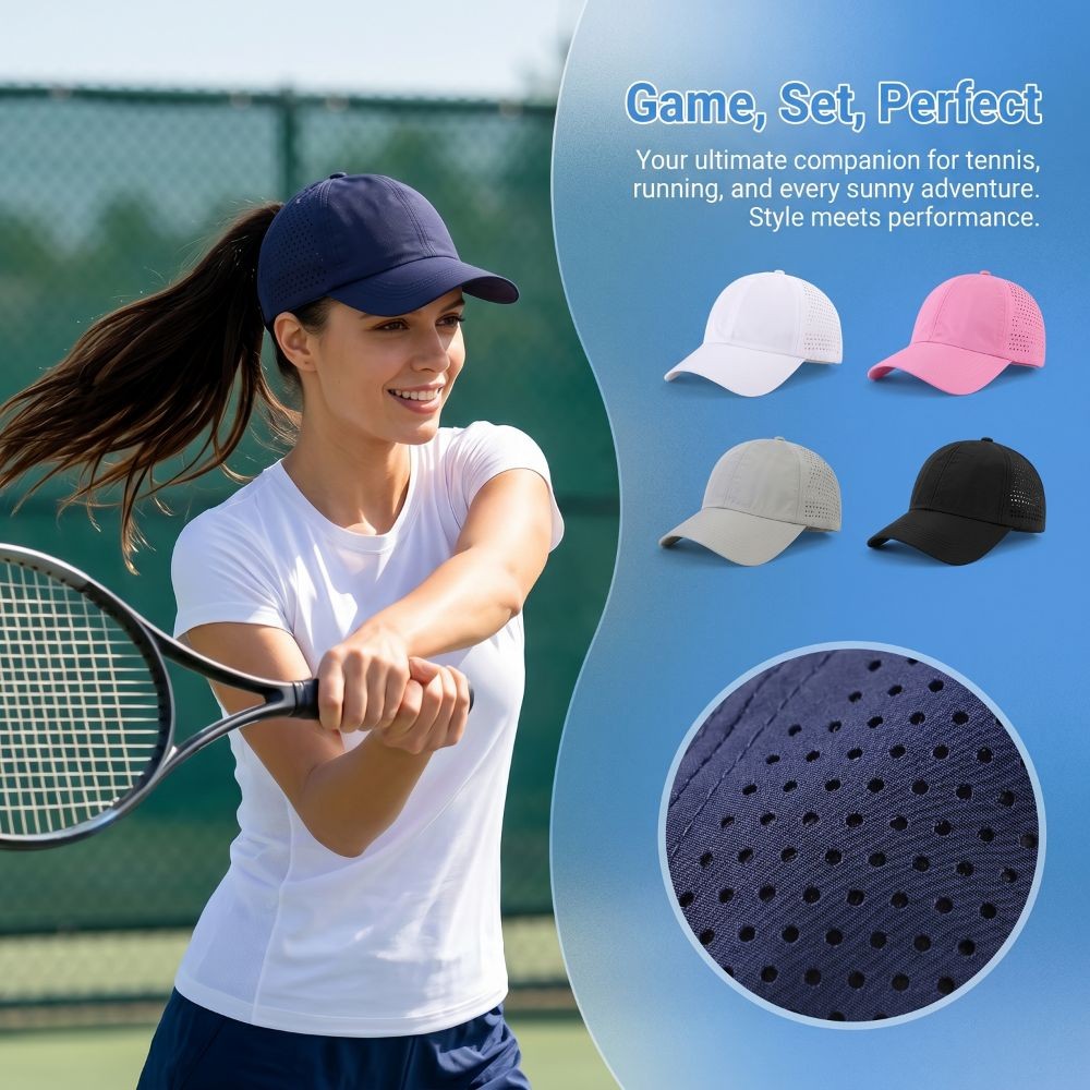 Baseball Cap Solid Color Lightweight Women‘s Baseball Caps For Multiple Occasion
