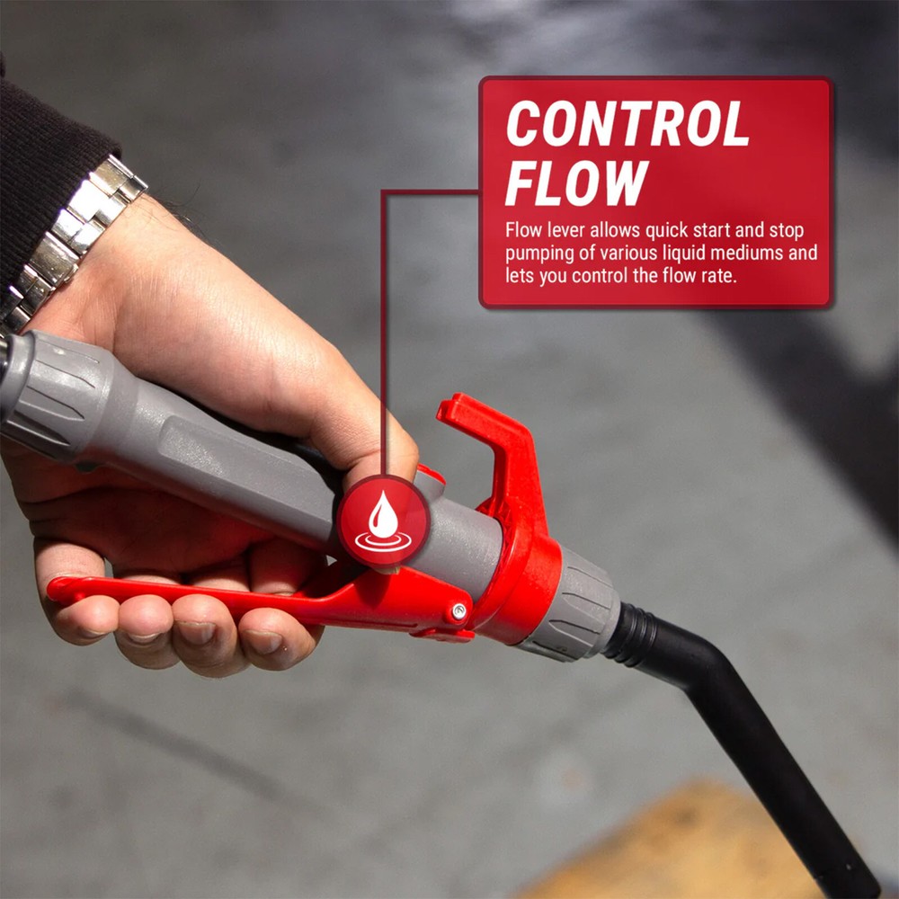 Tera Pump Multipurpose Telescopic Battery Powered Fuel Transfer Pump 2.4 GPM