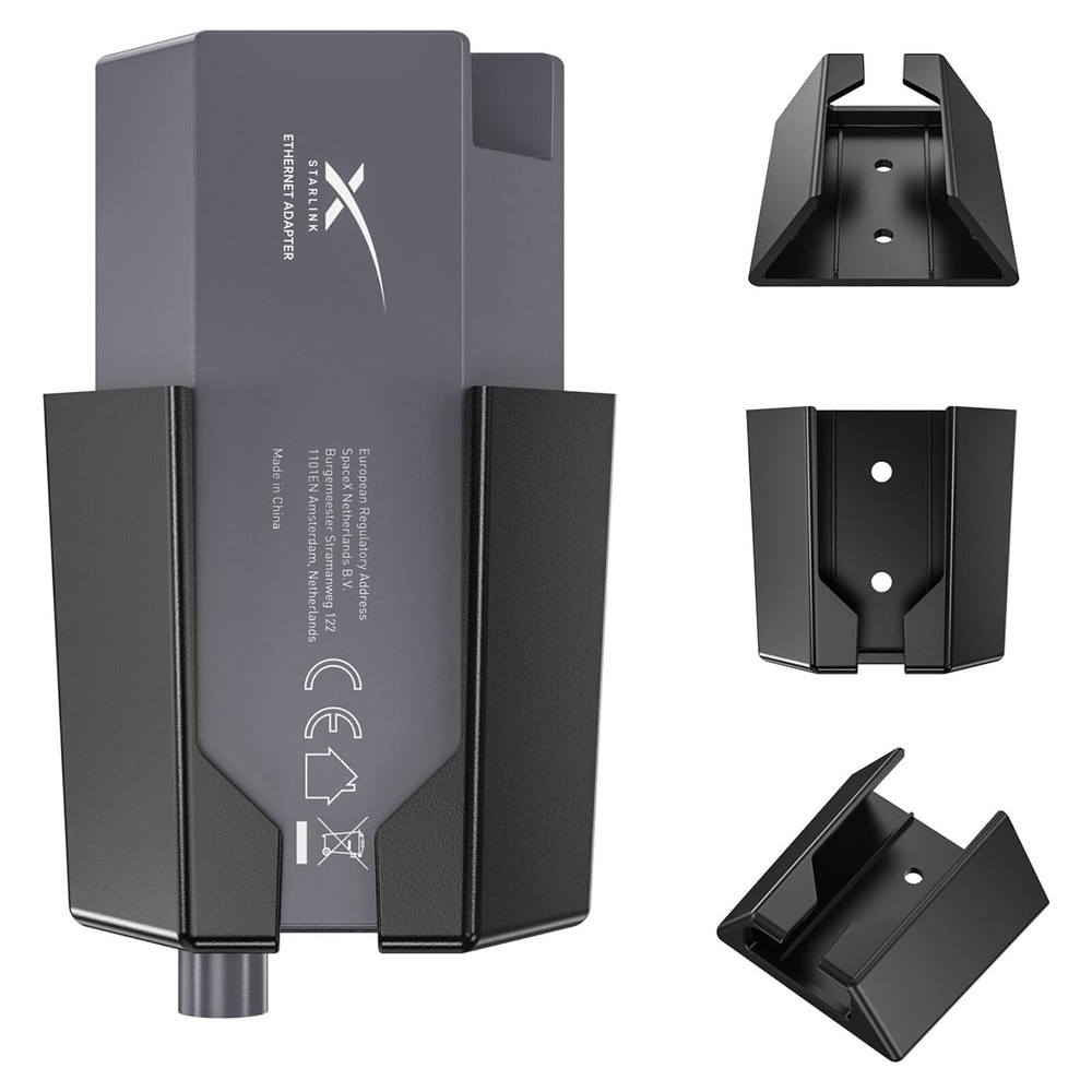 Starlink Gen 2 Power Adapter Wall Bracket ABS Plastic Holder Mount Durable