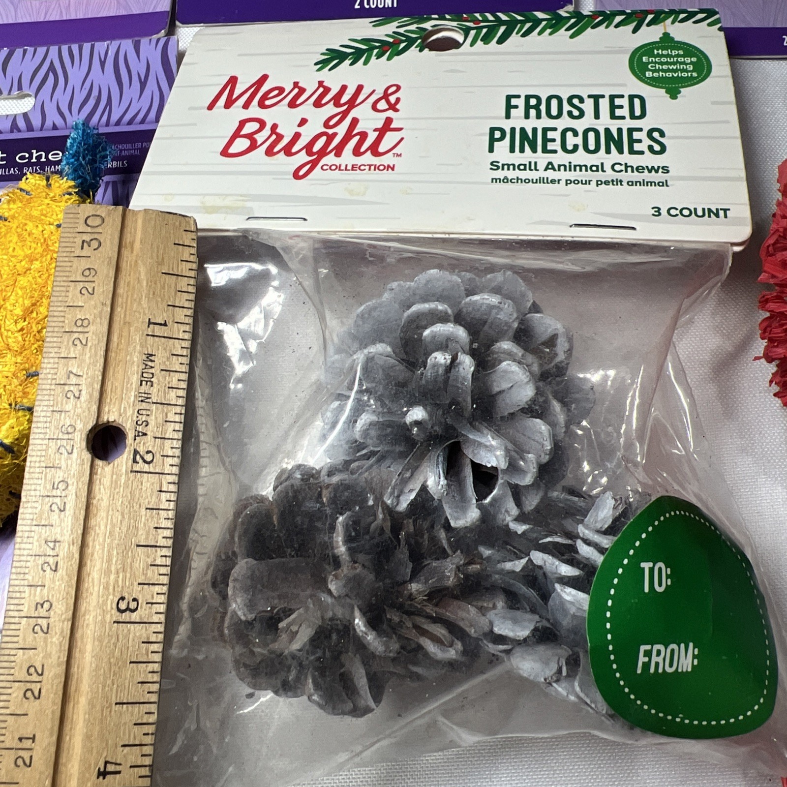 New 12 Pack Hamster Chew Toys Gerbil Rat Guinea Pig Chinchilla Chew Toys Accesso