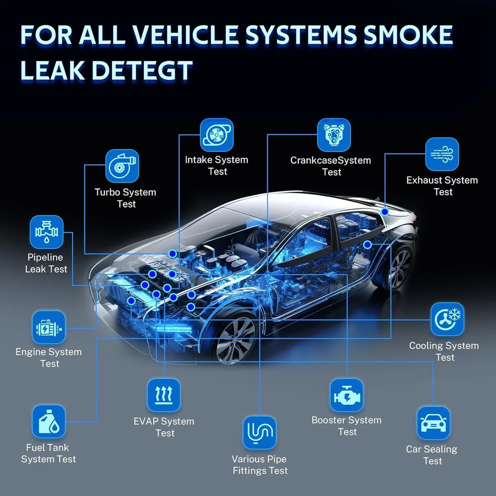 EVAP Smoke Machine Automotive Tester Leak Detector for Car Pipe System Test