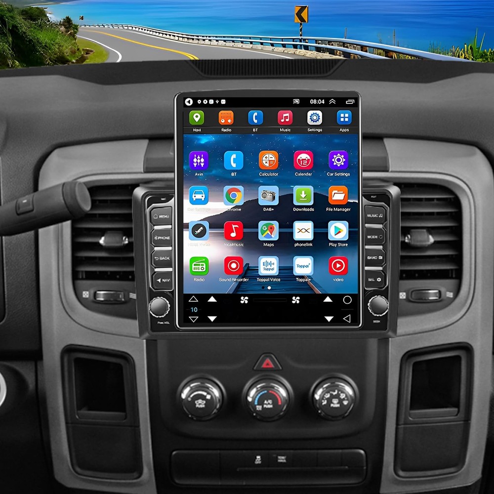 Android 14 Double Din Car Stereo 9.7 Touchscreen Wireless Carplay Android Auto