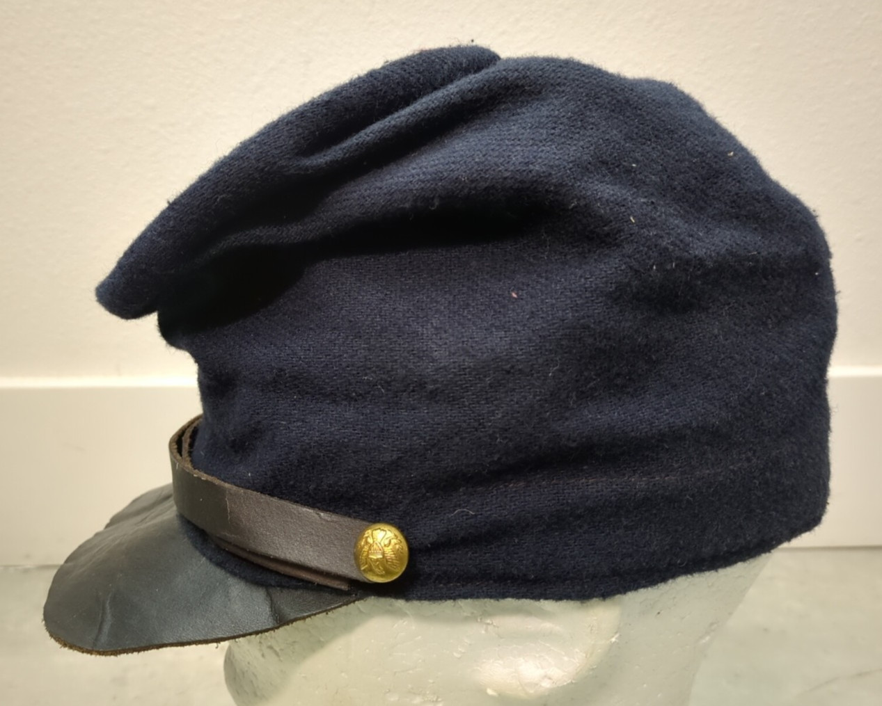 Vintag Civil War Repro Union 17th Regiment Connecticut Volunteer Forage Kepi Cap