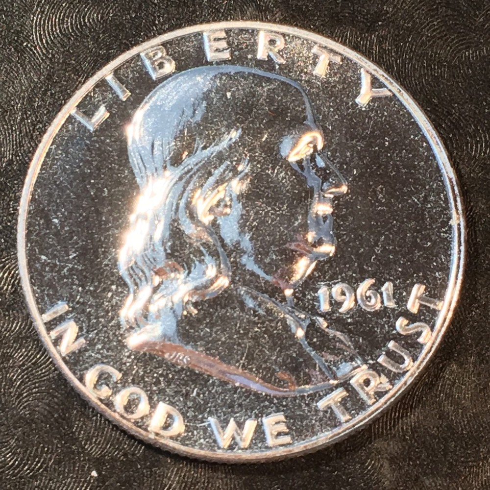 1961 Franklin Half Lovely Proof - High Quality Scans #E615