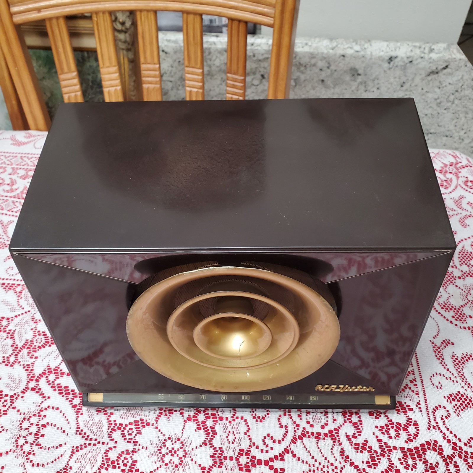 Nice VTG 1949 RCA Victor Radio 9-X-571 Bullseye Bullhorn Golden Throat - NICE ♫