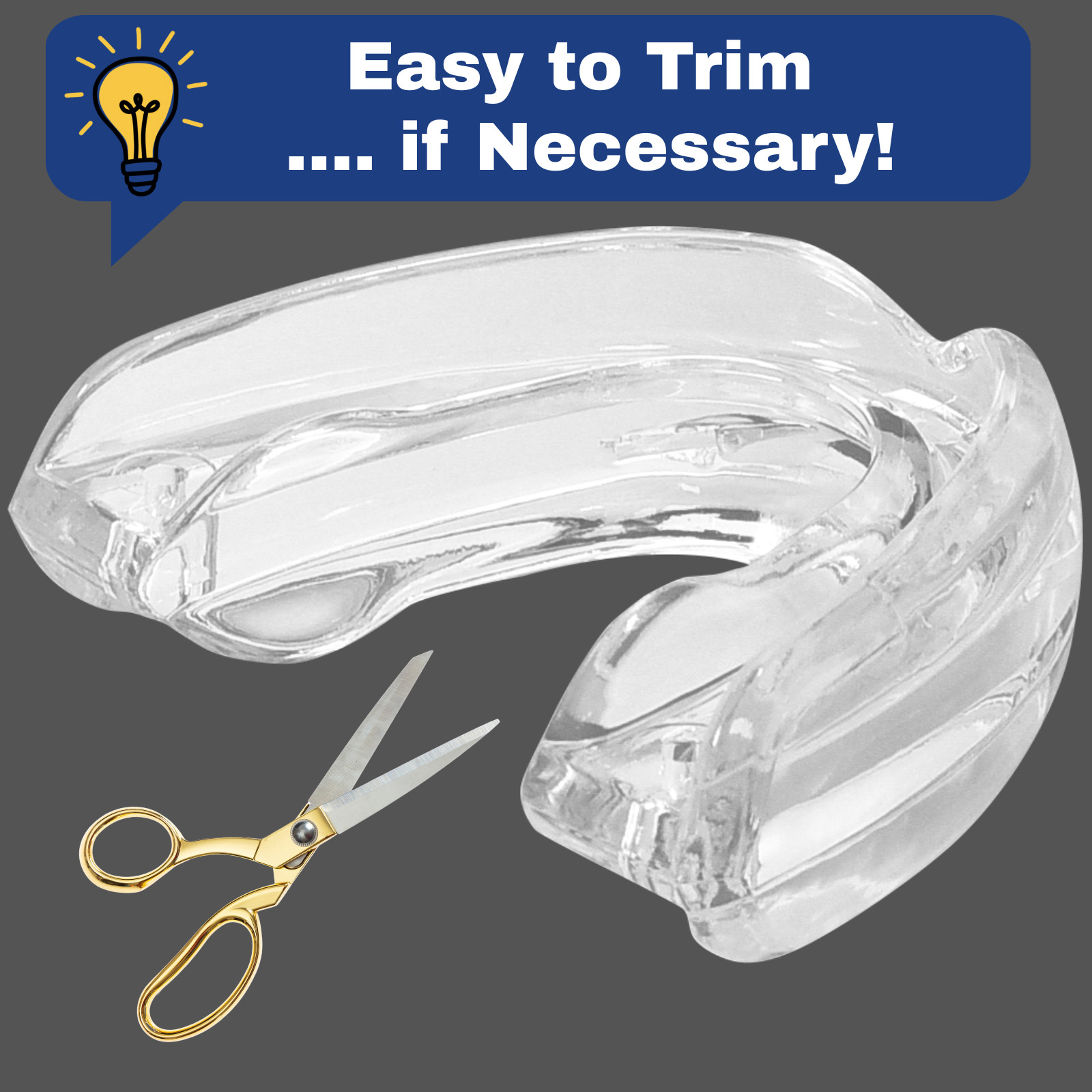 Oral Mart No-Boil (Upper & Lower) Double Mouth Guard for Braces (Pure Clear)