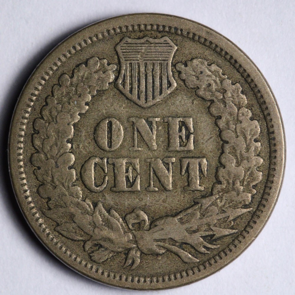 1863 Indian Head Cent Penny VF E115 KQL