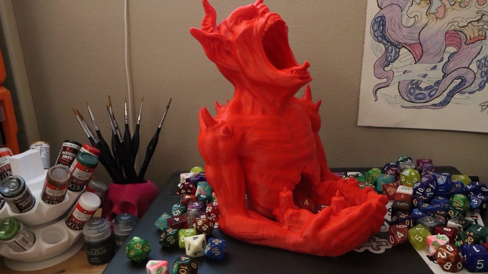 Imp's Hunger Dice Tower - D&D Pathfinder Cthulhu RPG - Gothic Devil Demon DND