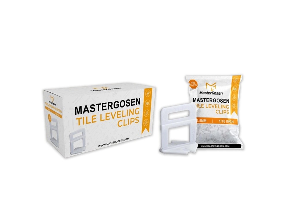 Tile Leveling System - 1/16" (1.5mm) Clips, 2000-Pack