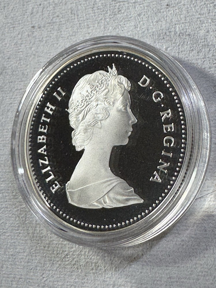 1984 Canada 1 Dollar Silver Proof Coin Toronto
