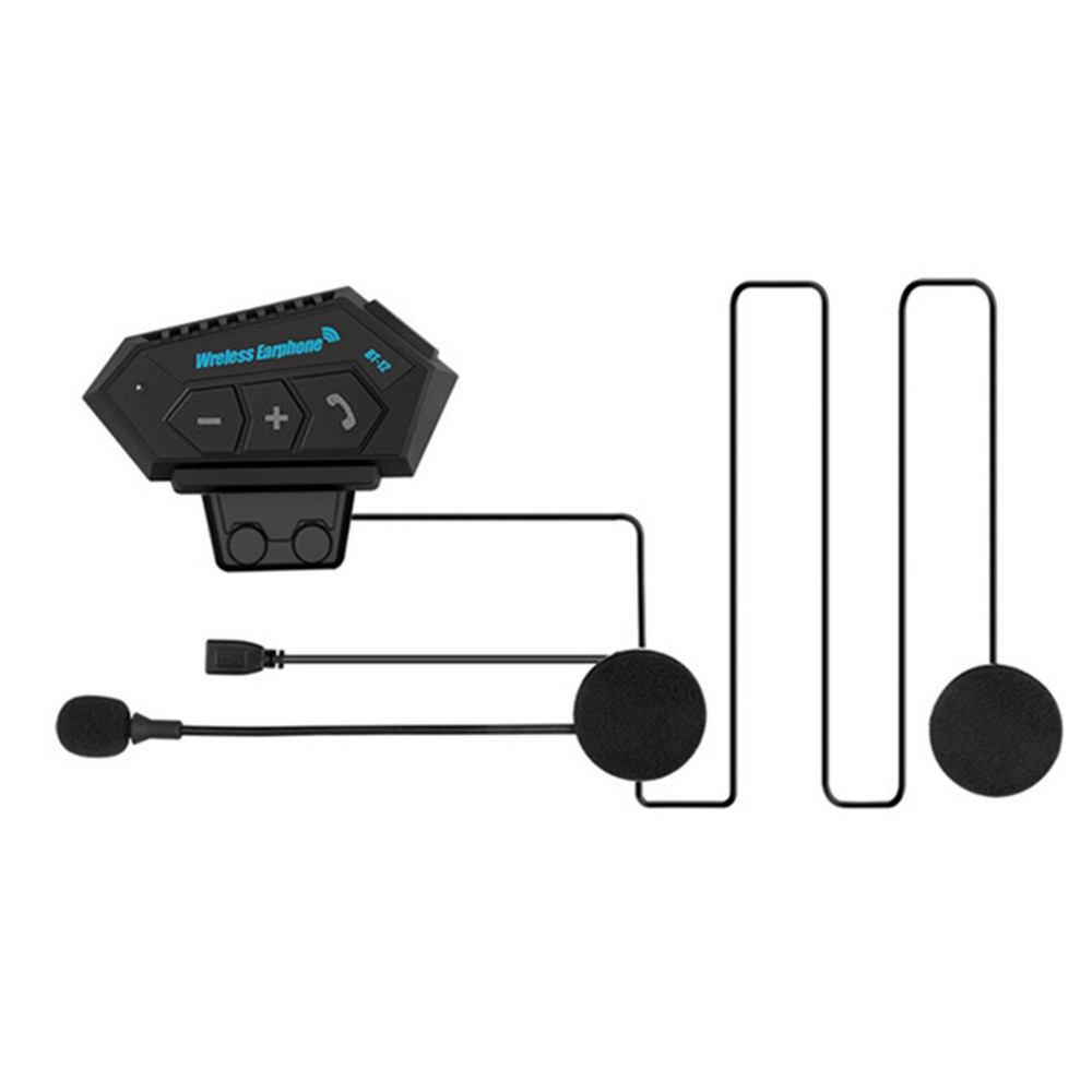 Bluetooth Helmet Headset Motorcycle Speaker Anti-interference Rechargeable USB