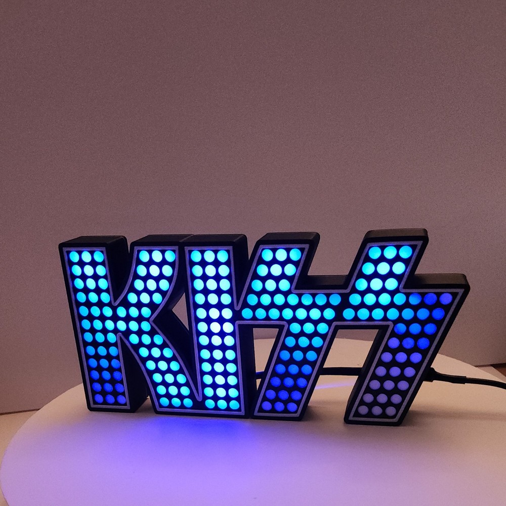 KISS 3D Lightbox | LED lights and controller | Light up the Night with KISS!