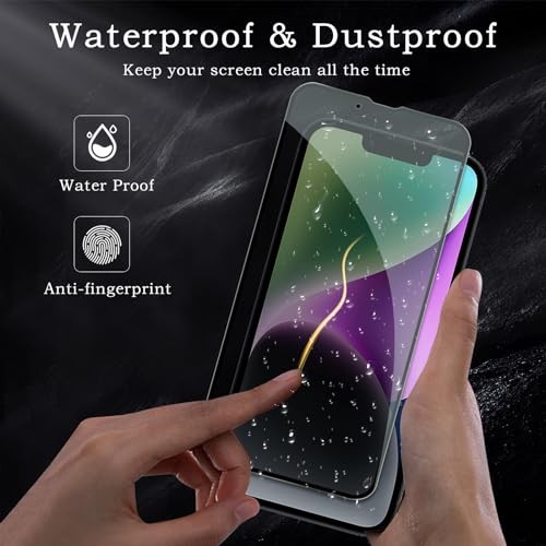 Privacy Screen Protector for iPhone 14, Shatterproof Tempered Glass