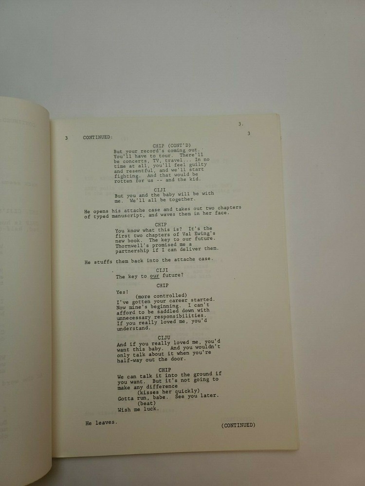 KNOTS LANDING / Joel Steiger 1982 TV Script, Jon Cypher "And Teddy Makes Three"