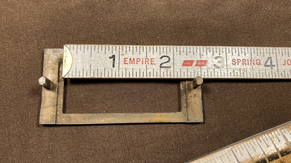 Vintage Original Index Card Drawer Label Holder Library Catalog File Index Pull