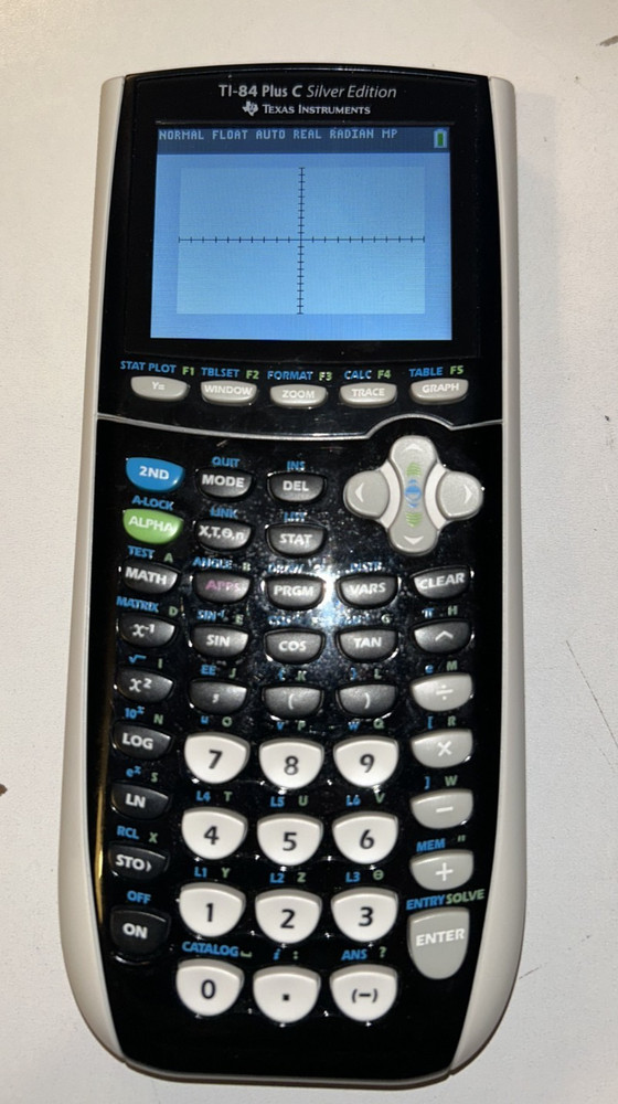 TEXAS INSTRUMENTS TI-84 Plus C Silver Edition Graphing Calculator EUC W USB