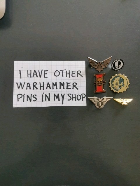 WARHAMMER 40000 INQUISITOR MARTYR Pin Badge Patch New High Quality