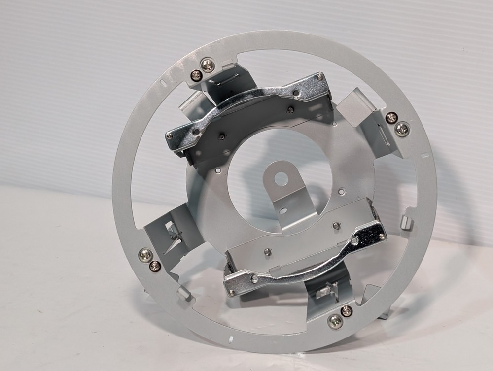 Pelco CCTV Flush Security Camera Mounting Housing Kit for Ceiling White Plate