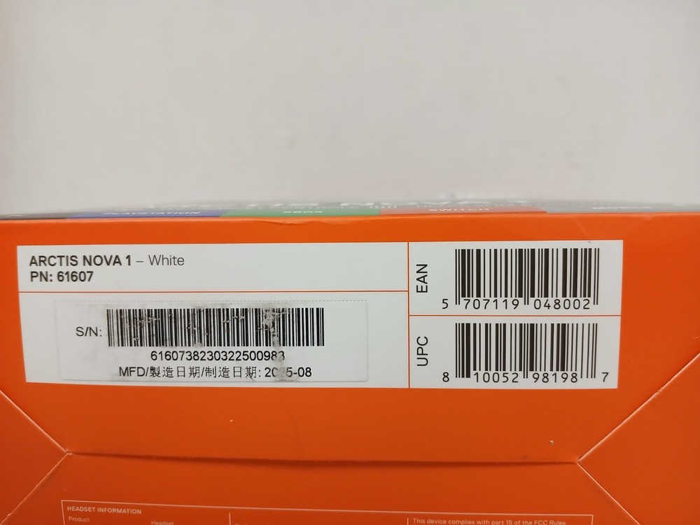 Steelseries Arctis Nova 1 Wired Gaming Headset, White