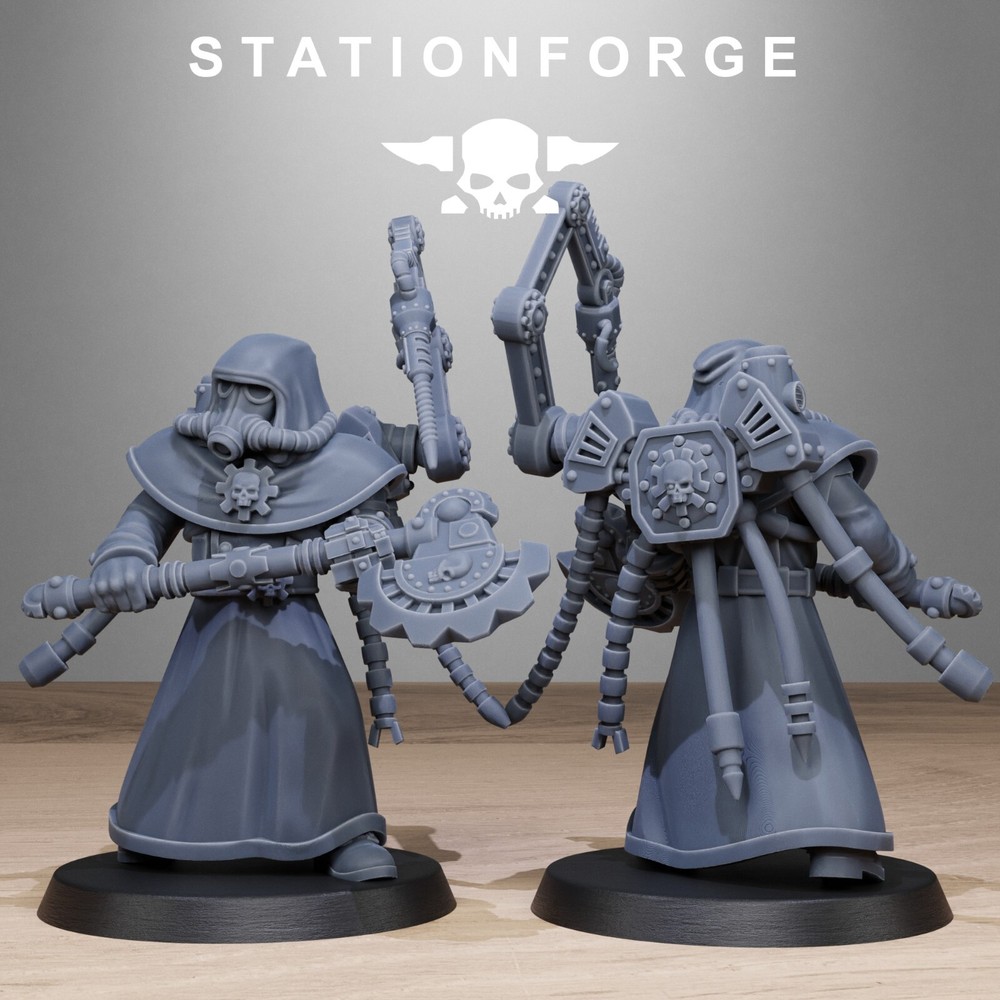 The GrimGuard Tech Engineers from Station Forge 32mm.
