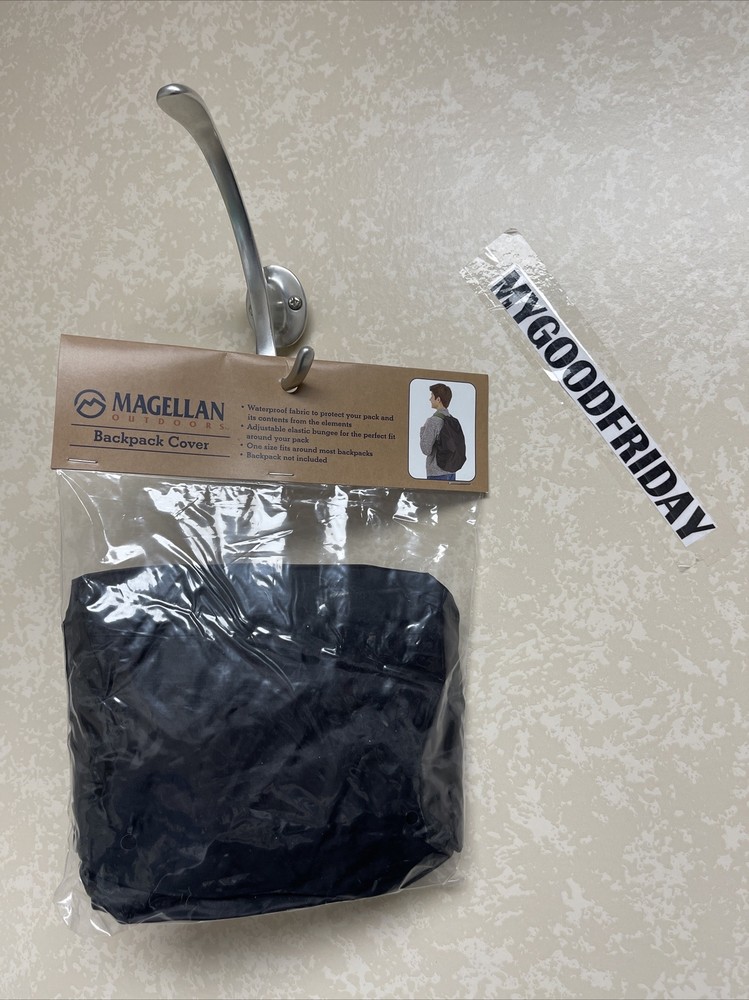 Magellan Outdoors Water Resistant Adjustable Backpack Cover - Black