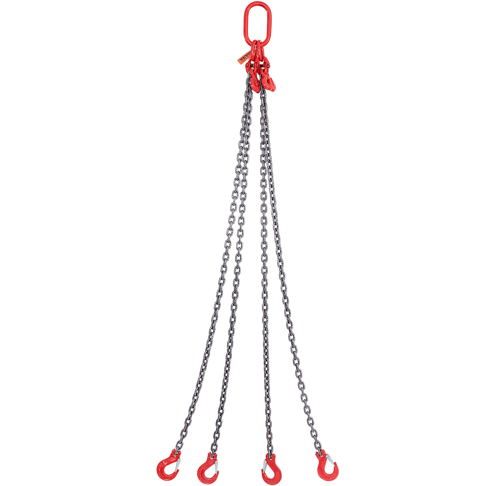 VEVOR 5/16'' x 5' Chain Sling G80 Lifting Chain with Alloy Steel Hooks 11000lbs