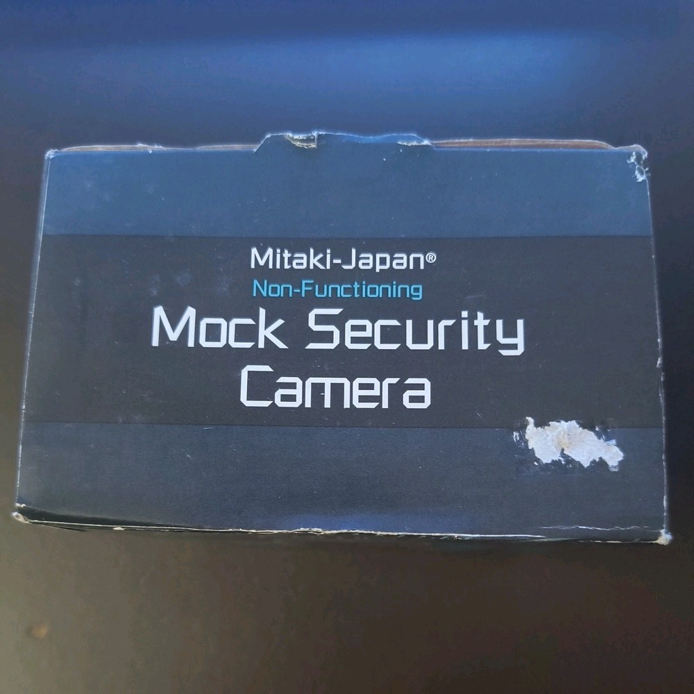 Security Camera Mitaki-Japan with Motion Detecting Non-Functioning Mock Black